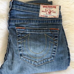 True Religion Women's Classic Blue Boot Cut Jeans